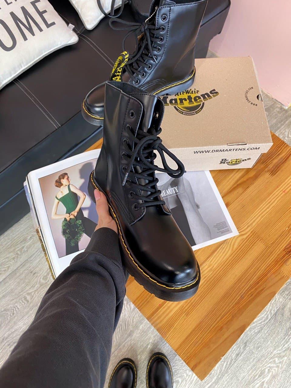 Dr. Martens 1460 Black Yellow No Logo