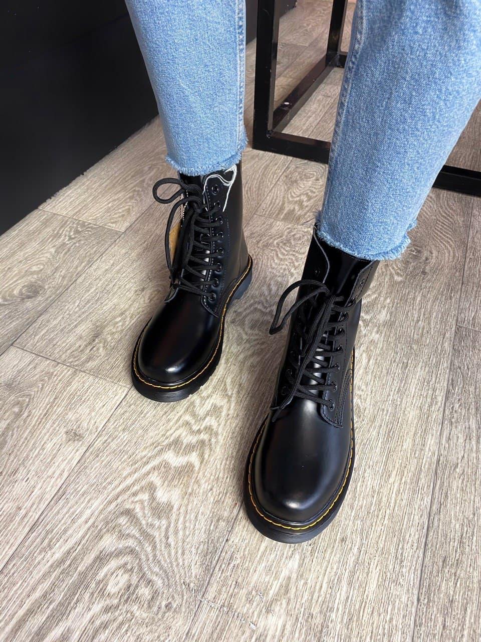 Dr. Martens 1460 Black Yellow No Logo