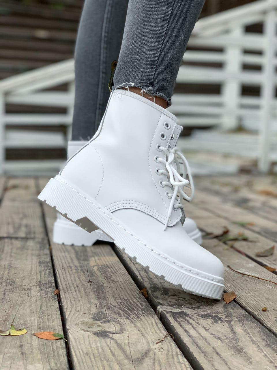 Dr. Martens White No Logo 1