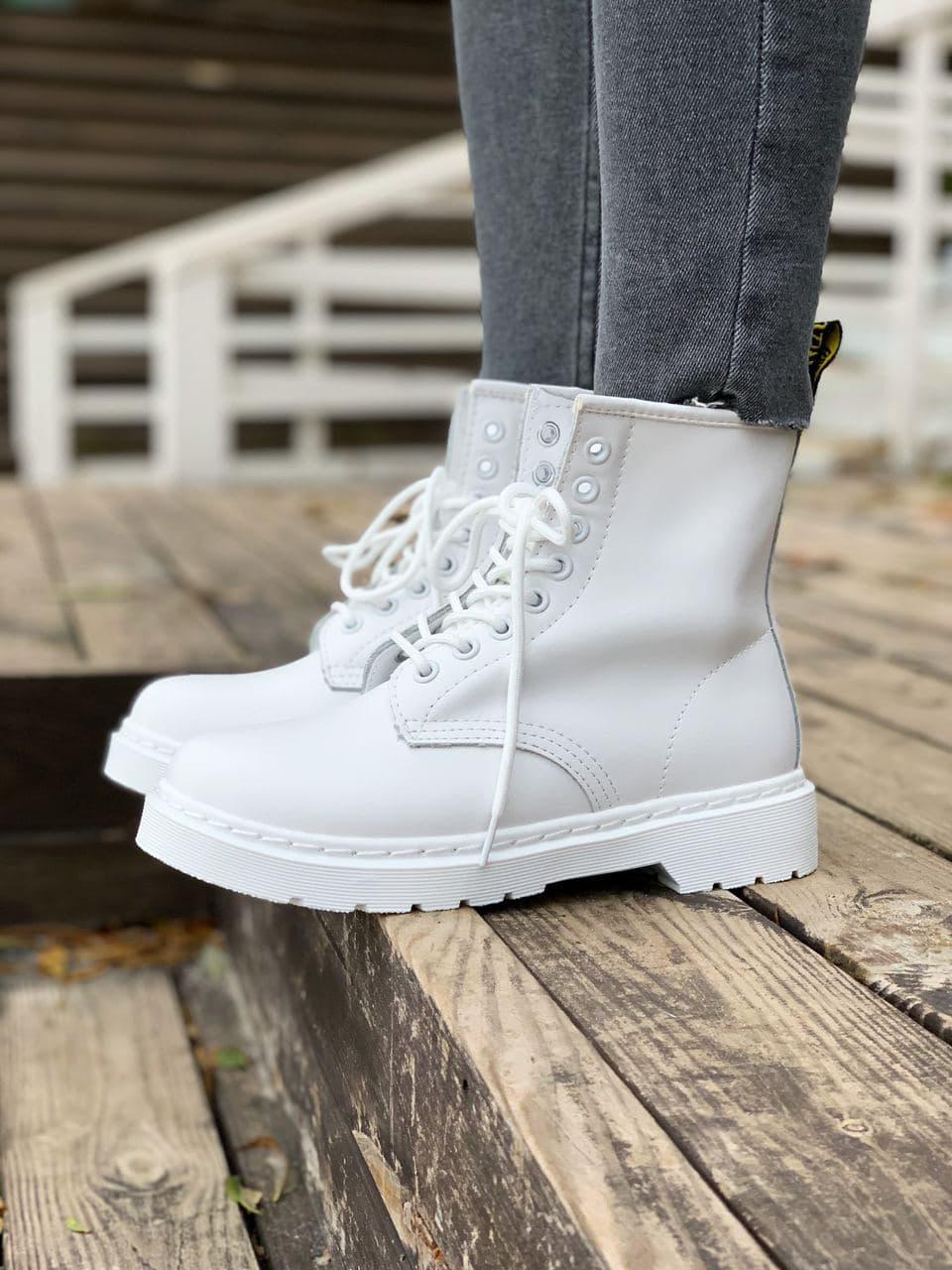Dr. Martens White No Logo 1