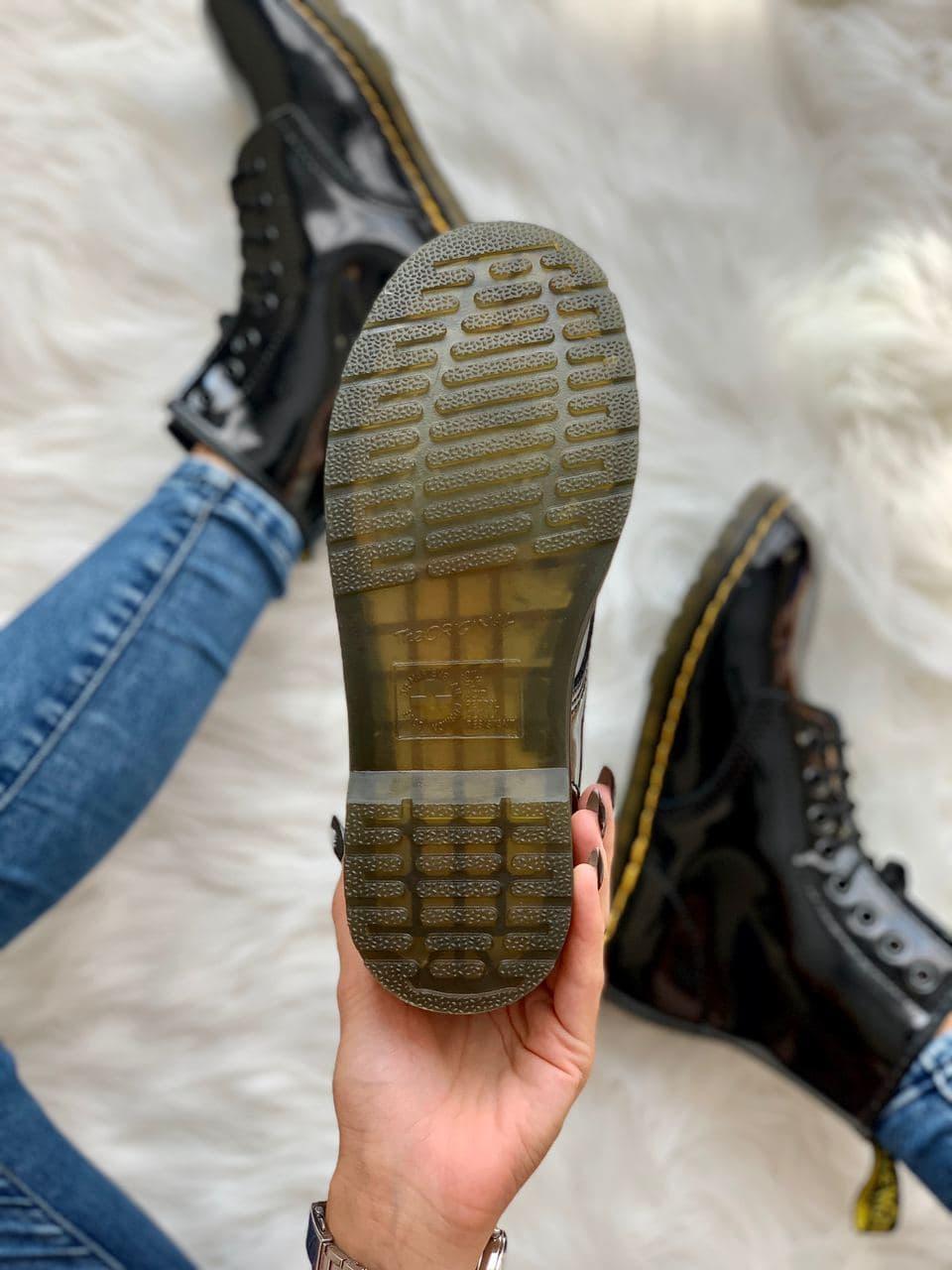 Dr. Martens Patent Black No Logo 2