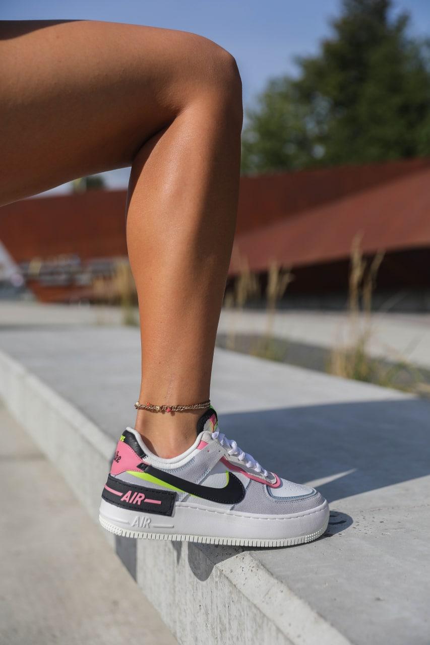 Nike Air Force 1 SHADOW White Grey v2