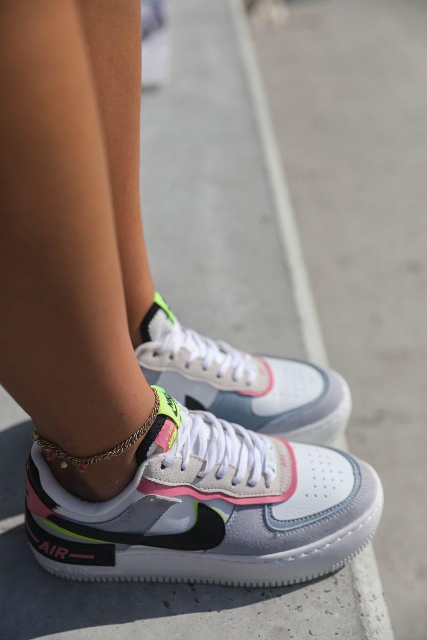 Nike Air Force 1 SHADOW White Grey v2