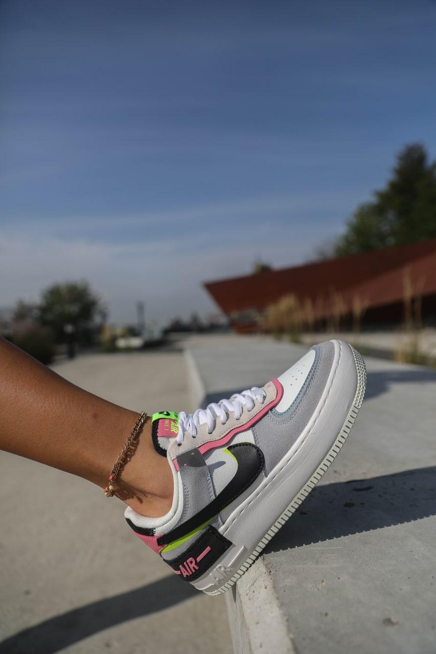 Nike Air Force 1 SHADOW White Grey v2