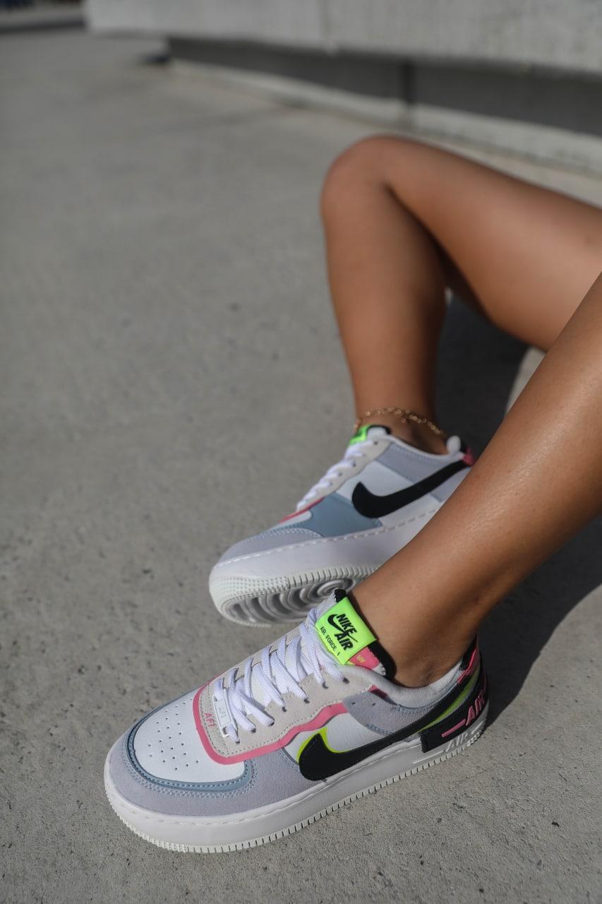 Nike Air Force 1 SHADOW White Grey v2