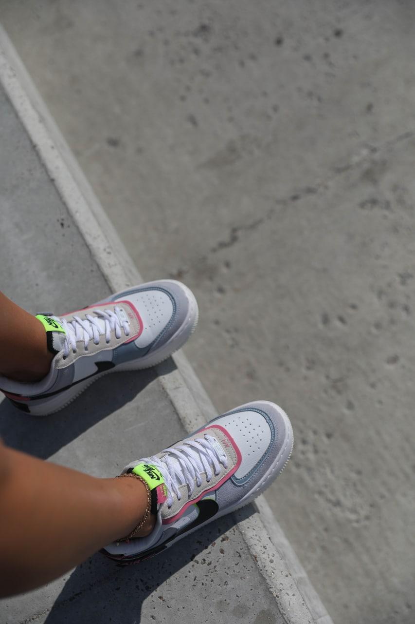 Nike Air Force 1 SHADOW White Grey v2