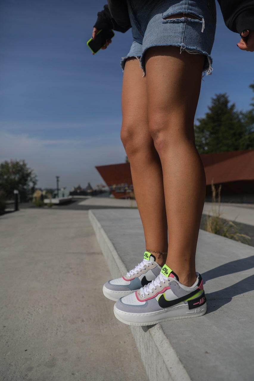 Nike Air Force 1 SHADOW White Grey v2