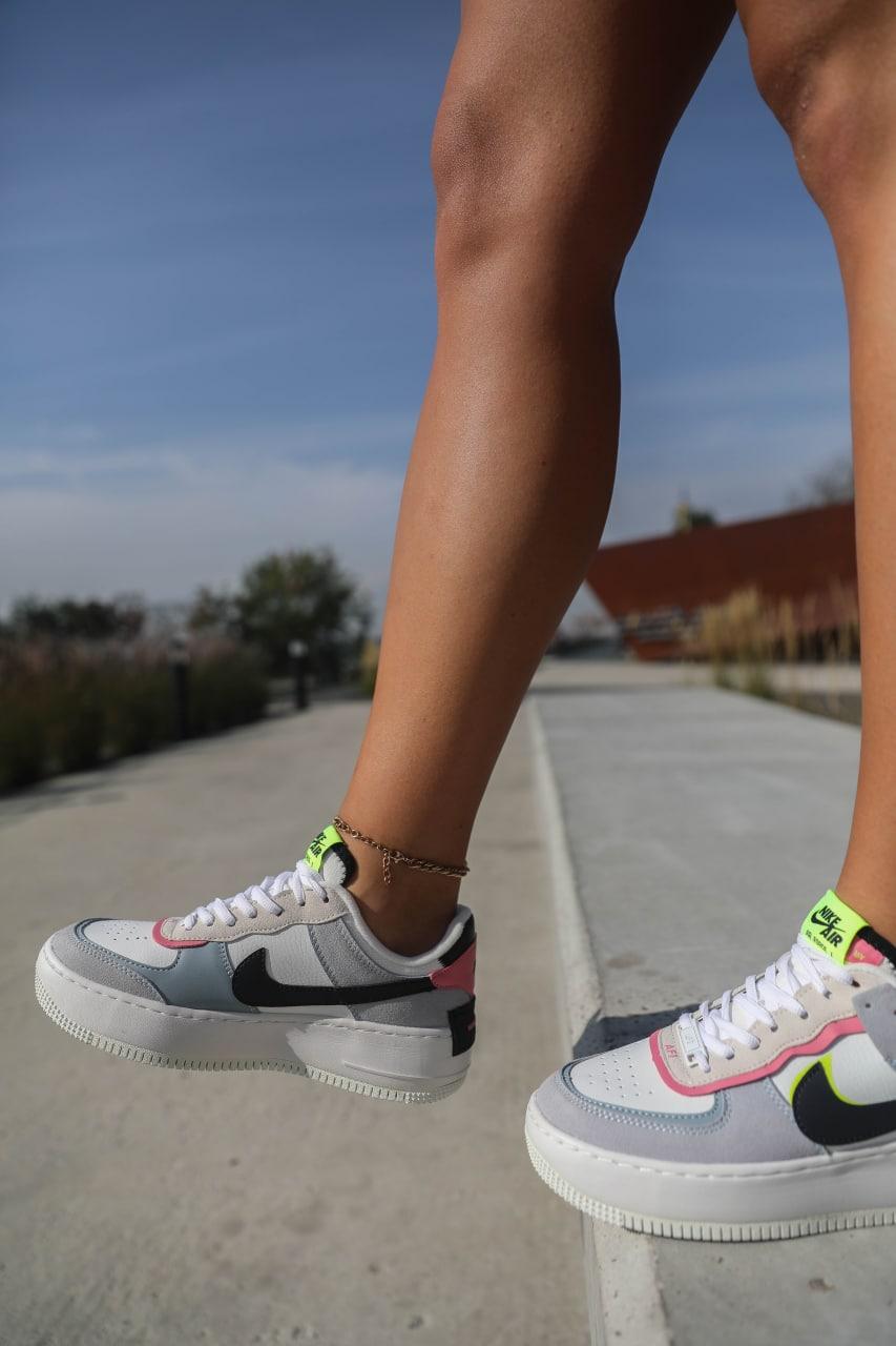 Nike Air Force 1 SHADOW White Grey v2