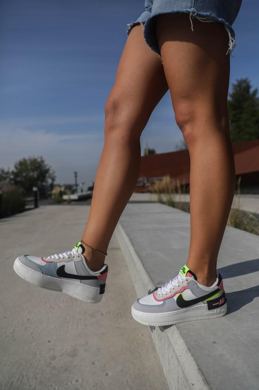 Nike Air Force 1 SHADOW White Grey v2