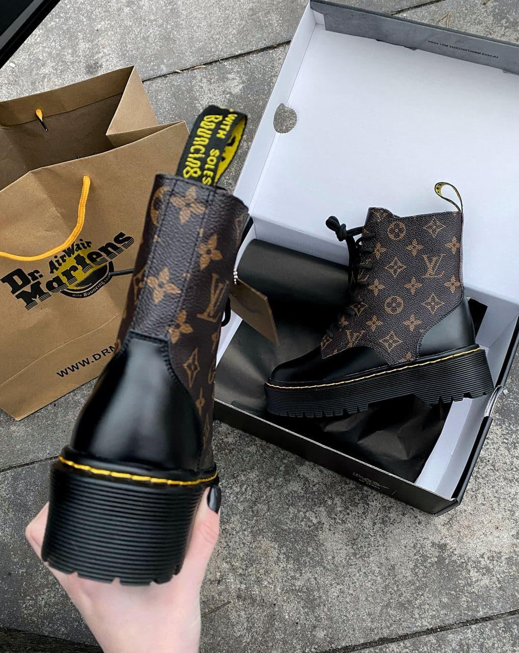 Dr. Martens JADON x Luis Vuitton Fur 2 (Молния)