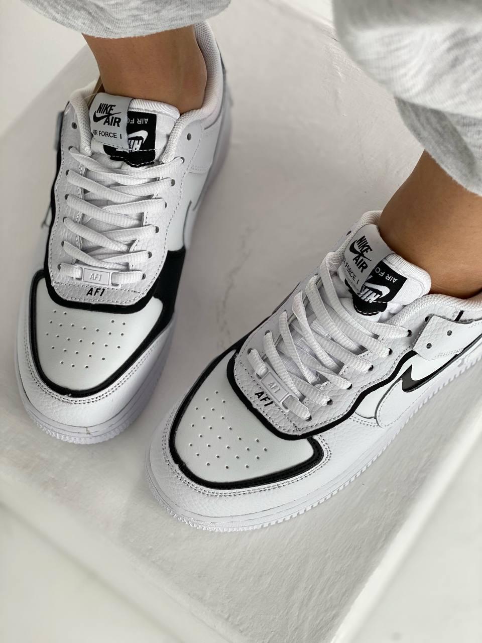 Nike Air Force 1 SHADOW White Black 1