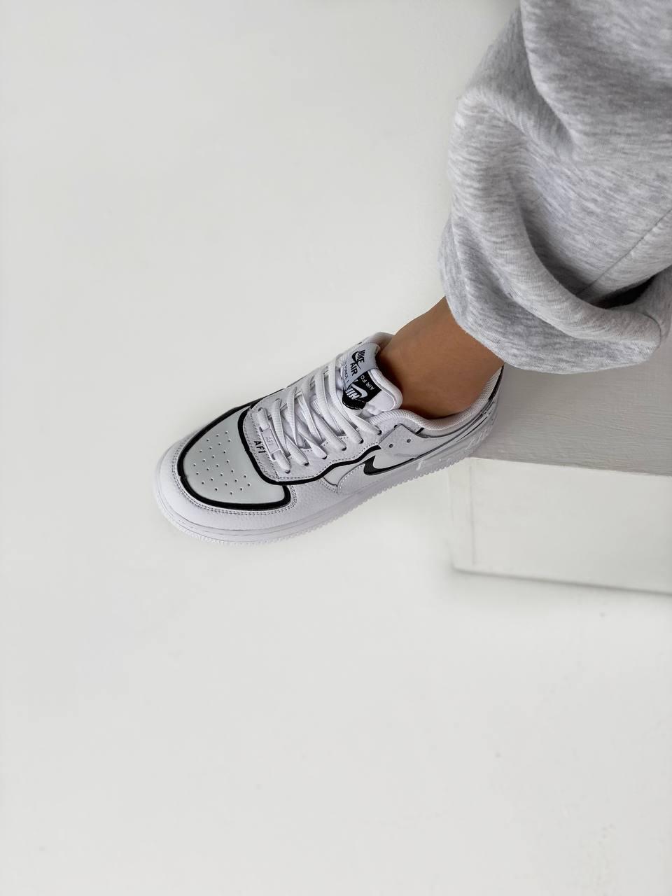 Nike Air Force 1 SHADOW White Black 1