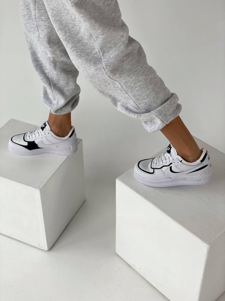 Nike Air Force 1 SHADOW White Black 1