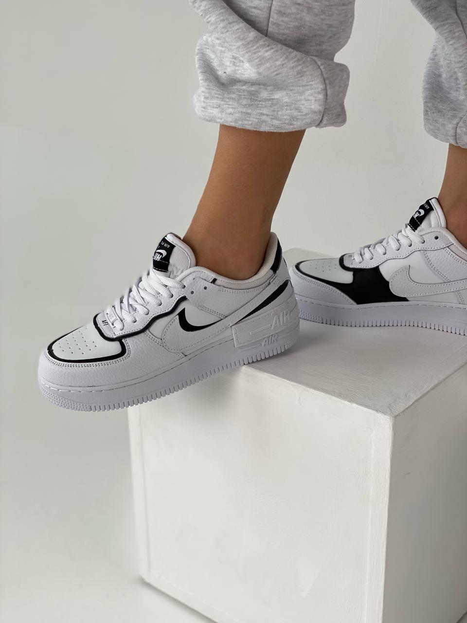 Nike Air Force 1 SHADOW White Black 1