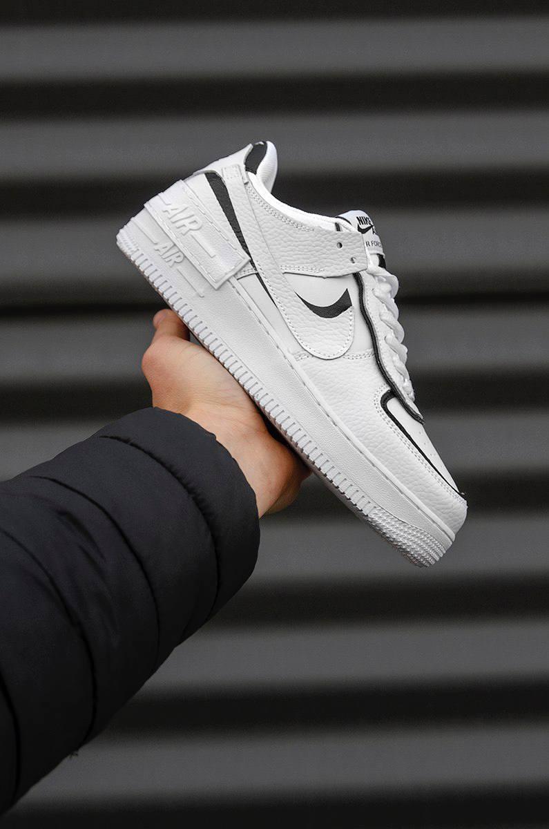Nike Air Force 1 SHADOW White Black 1