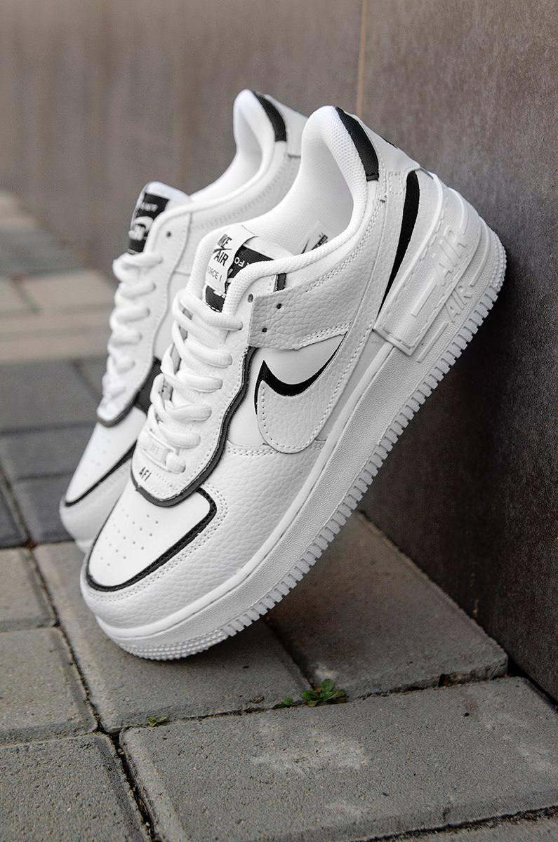 Nike Air Force 1 SHADOW White Black 1