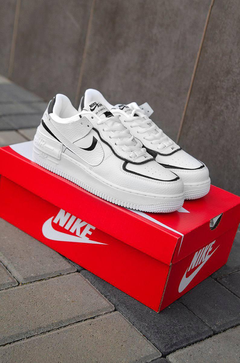 Nike Air Force 1 SHADOW White Black 1