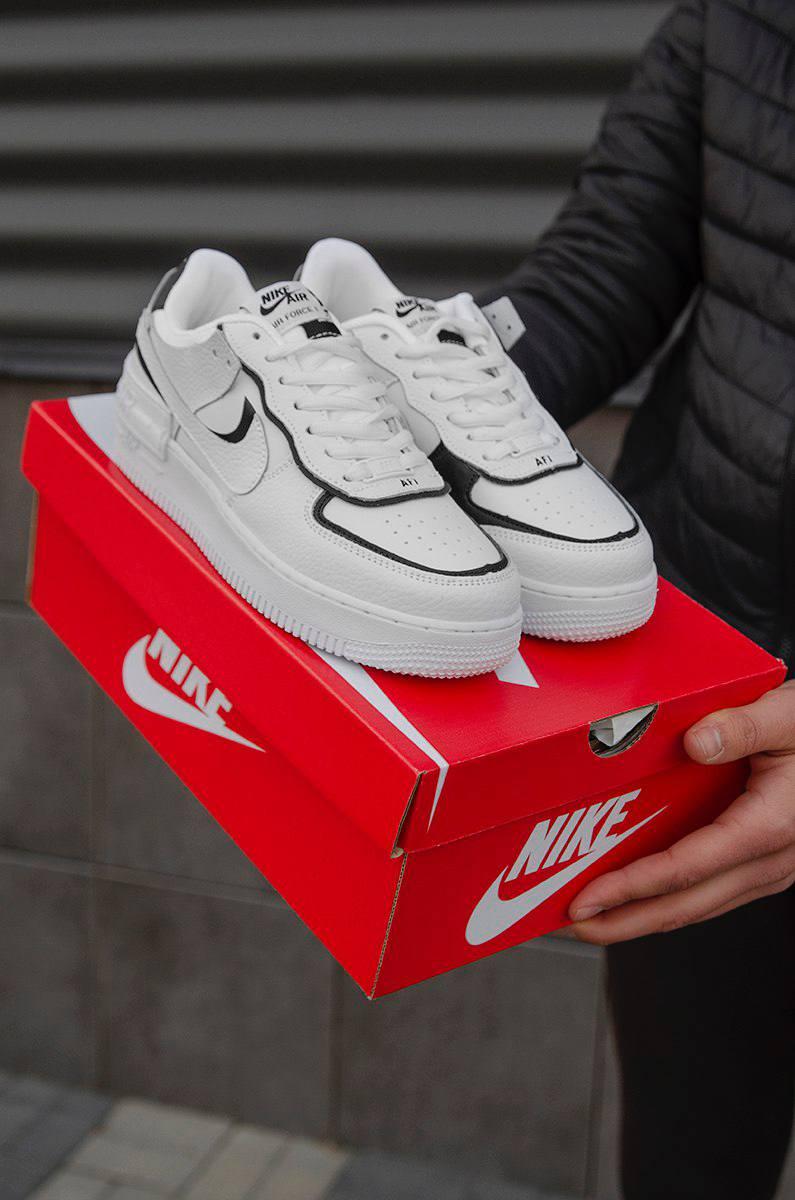 Nike Air Force 1 SHADOW White Black 1
