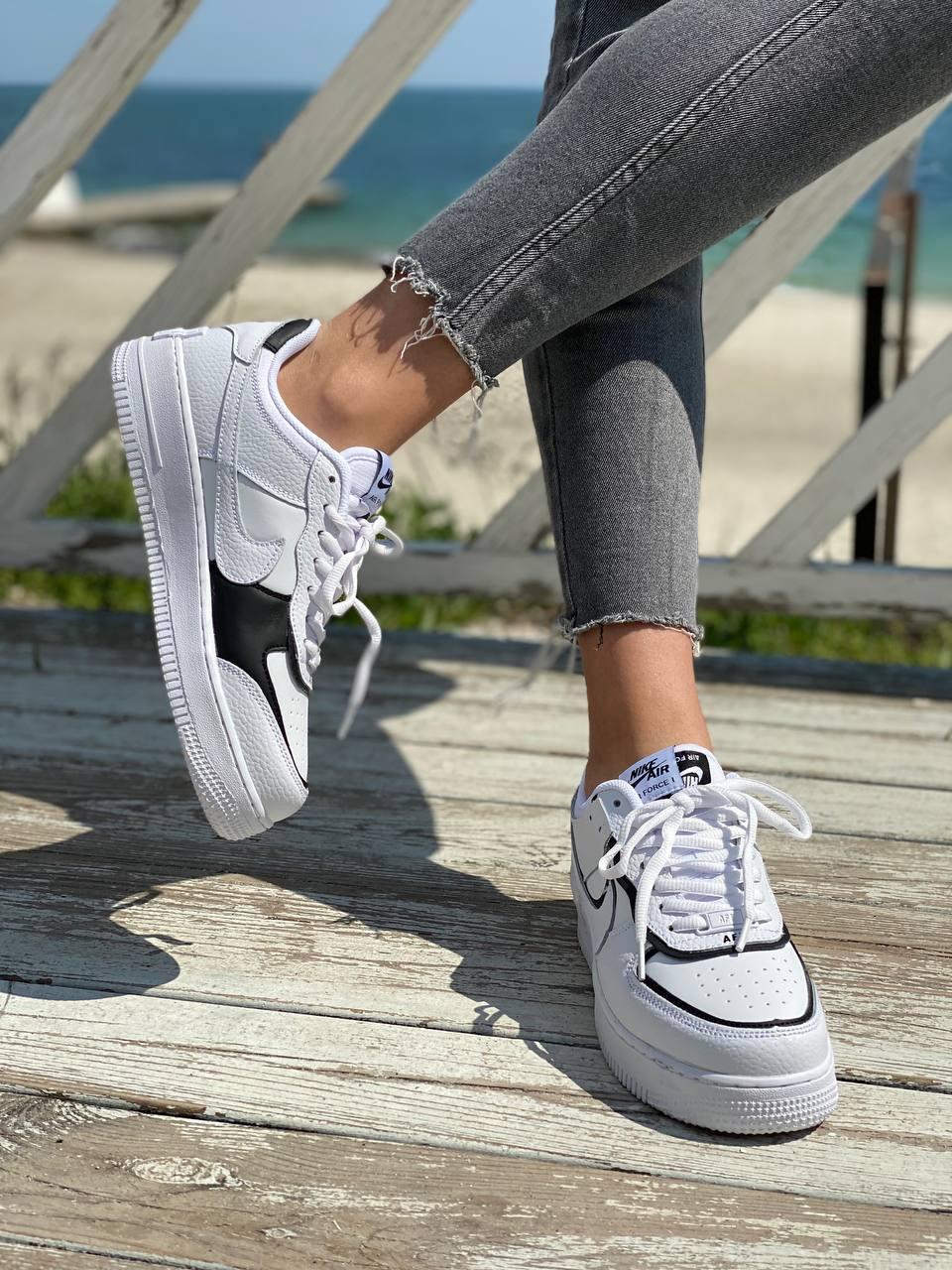 Nike Air Force 1 SHADOW White Black 1