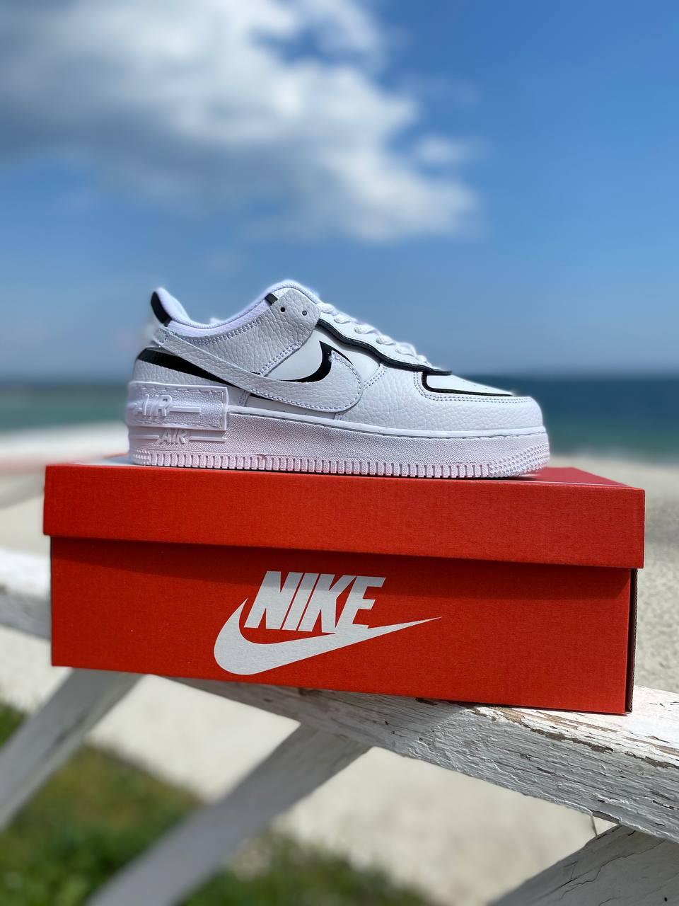 Nike Air Force 1 SHADOW White Black 1