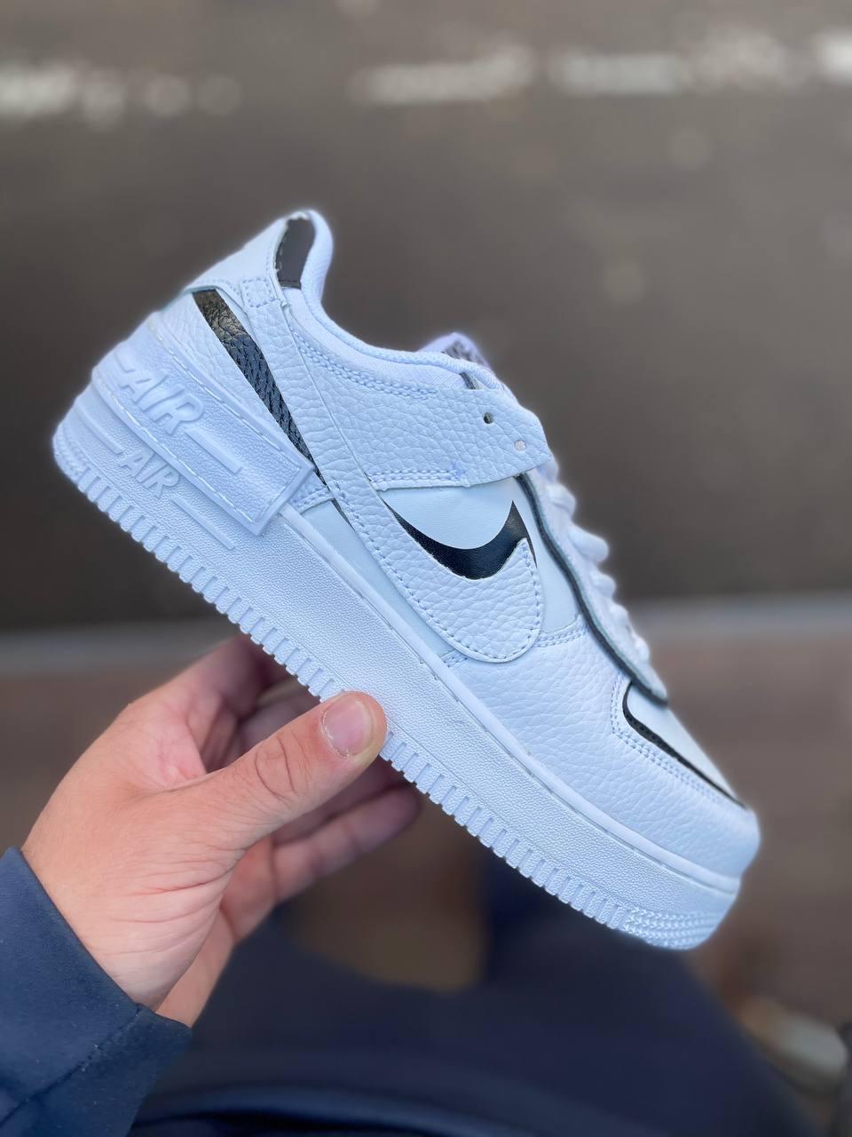 Nike Air Force 1 SHADOW White Black 1