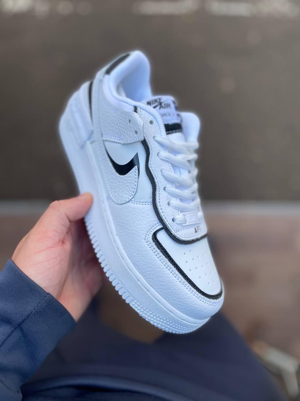 Nike Air Force 1 SHADOW White Black 1