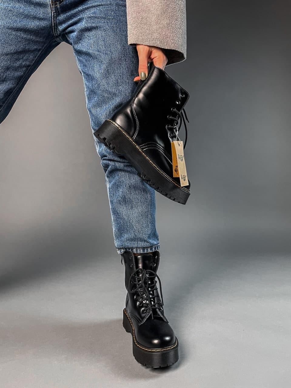 Dr. Martens 1460 JADON High Fur Black No Logo (Без строчки)