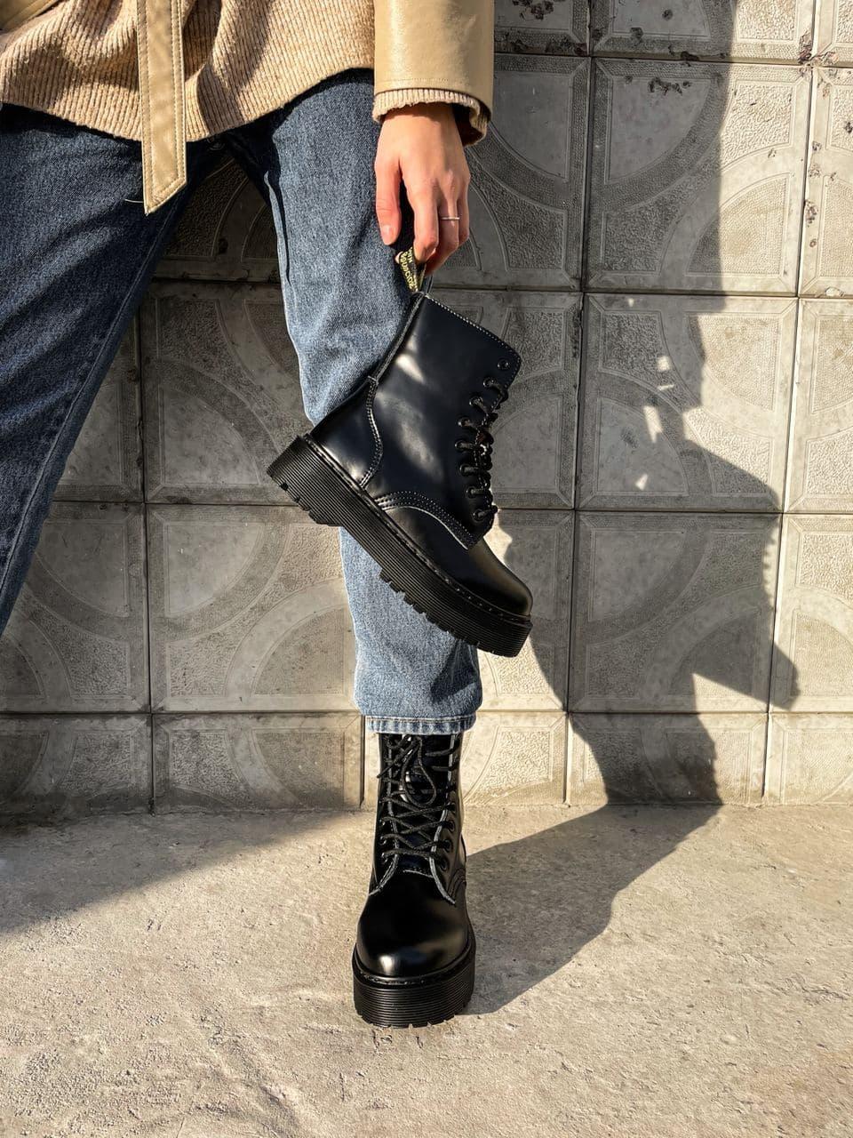 Dr. Martens JADON Black No Logo (Молнія) 11