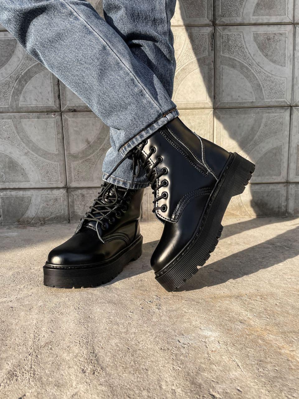 Dr. Martens JADON Black No Logo (Молнія) 11