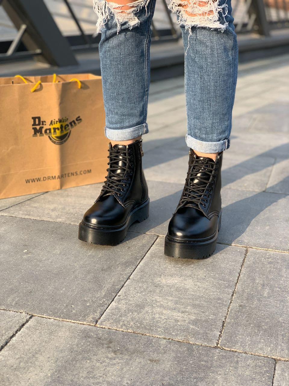 Dr. Martens JADON Black No Logo (Молнія) 6