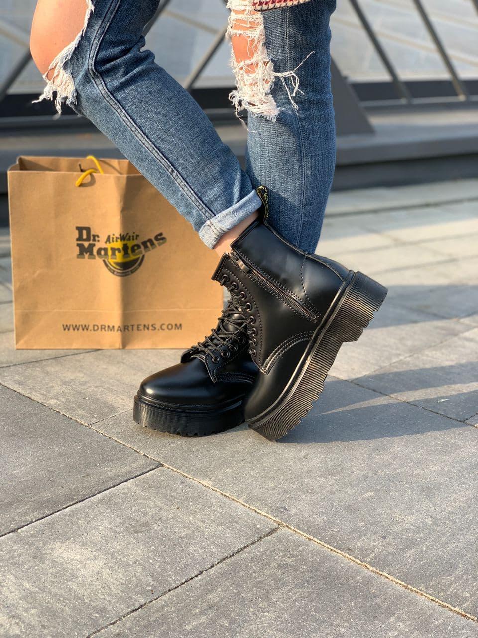 Dr. Martens JADON Black No Logo (Молнія) 6