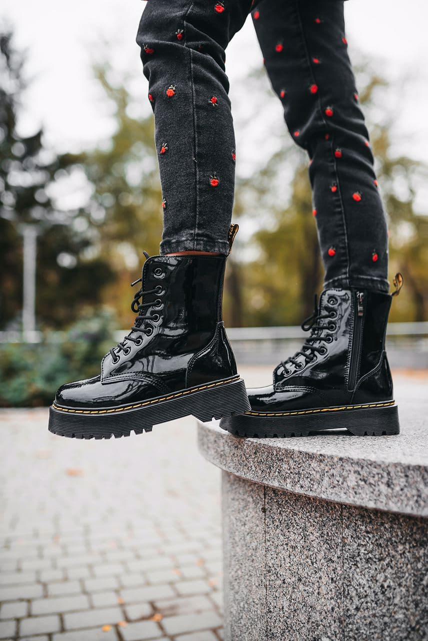 Dr. Martens JADON Patent Black No Logo 2
