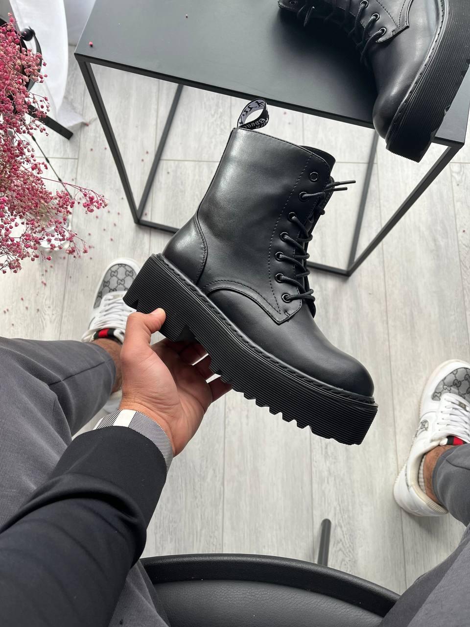 Dr. Martens JADON Full Black No Logo (Молнія)