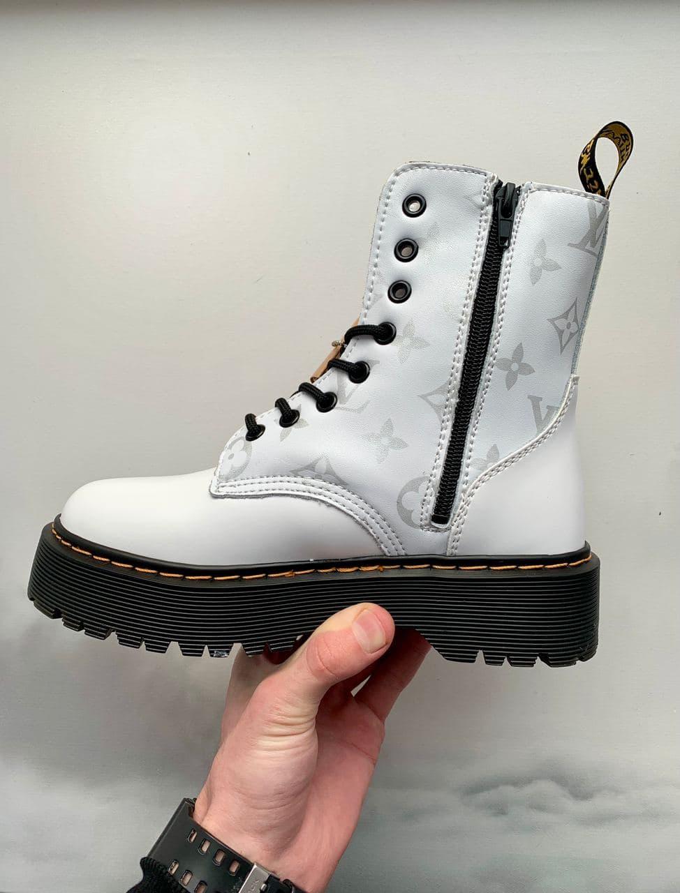 Dr. Martens JADON LV Custom White (Молнія)