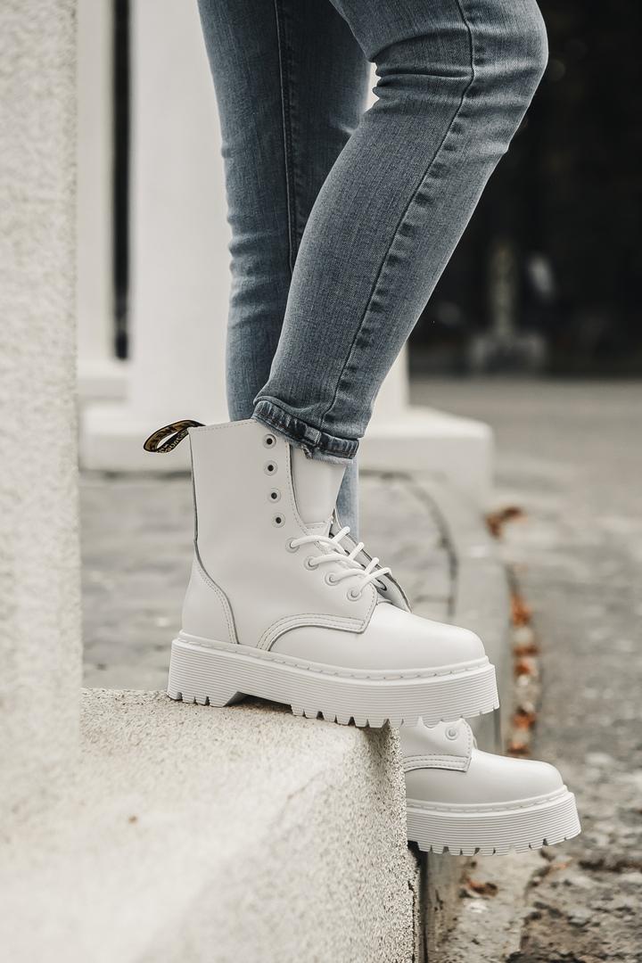 Dr. Martens JADON Mono White No Logo 3