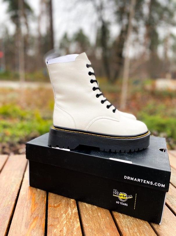 Dr. Martens JADON White Black No Logo (Молнія) 1