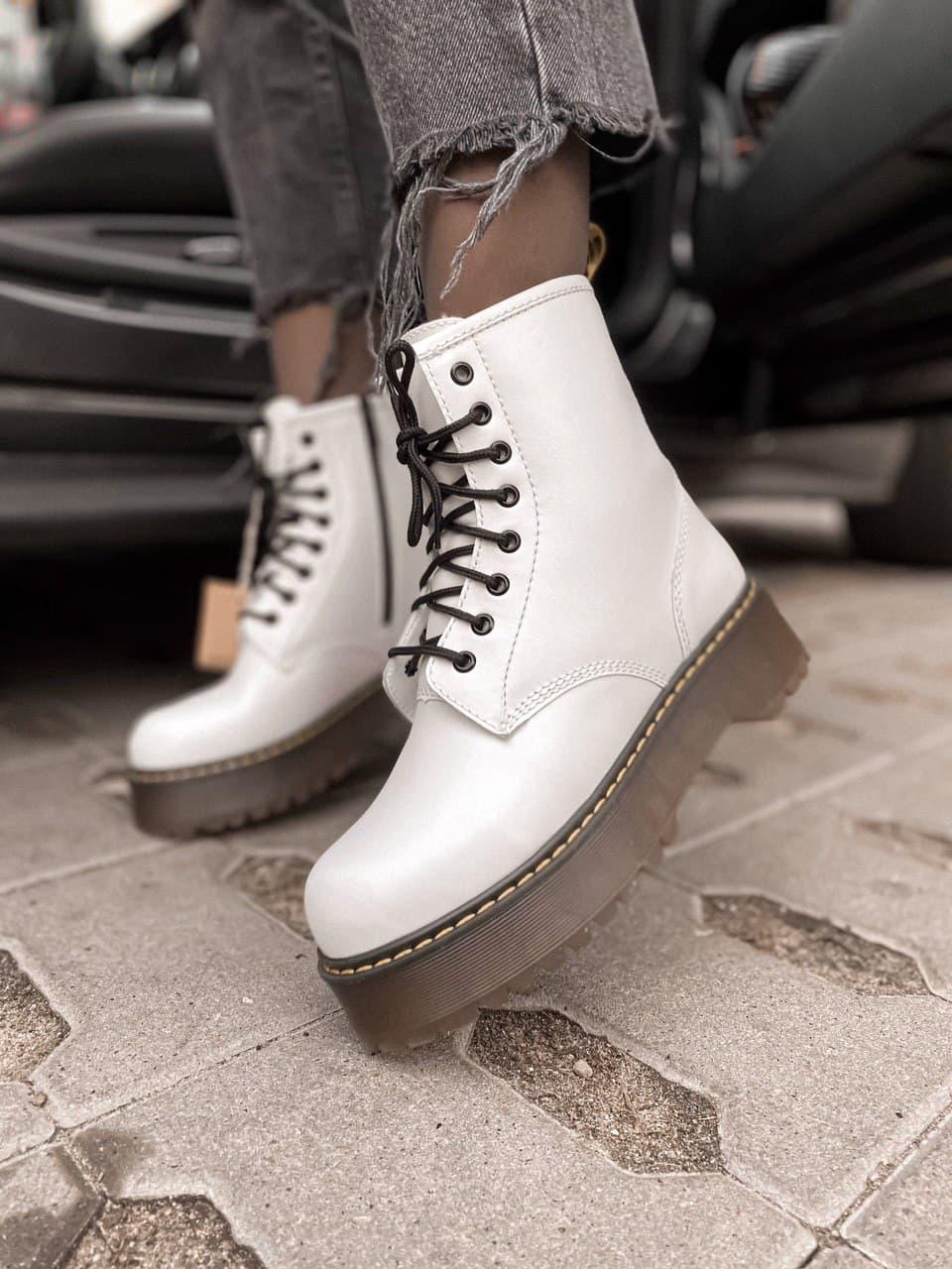 Dr. Martens JADON White Black No Logo 1