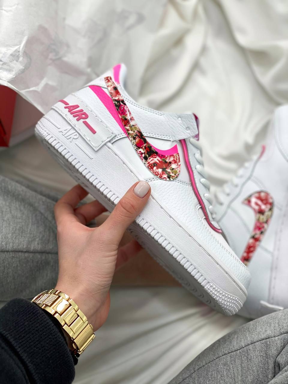 Nike Air Force 1 SHADOW White Pink 1