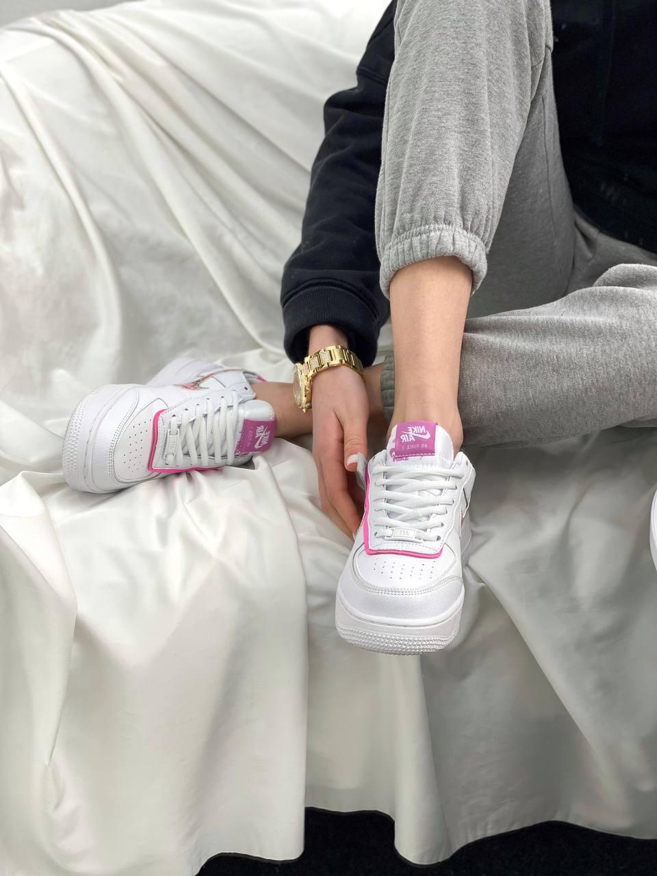 Nike Air Force 1 SHADOW White Pink 1