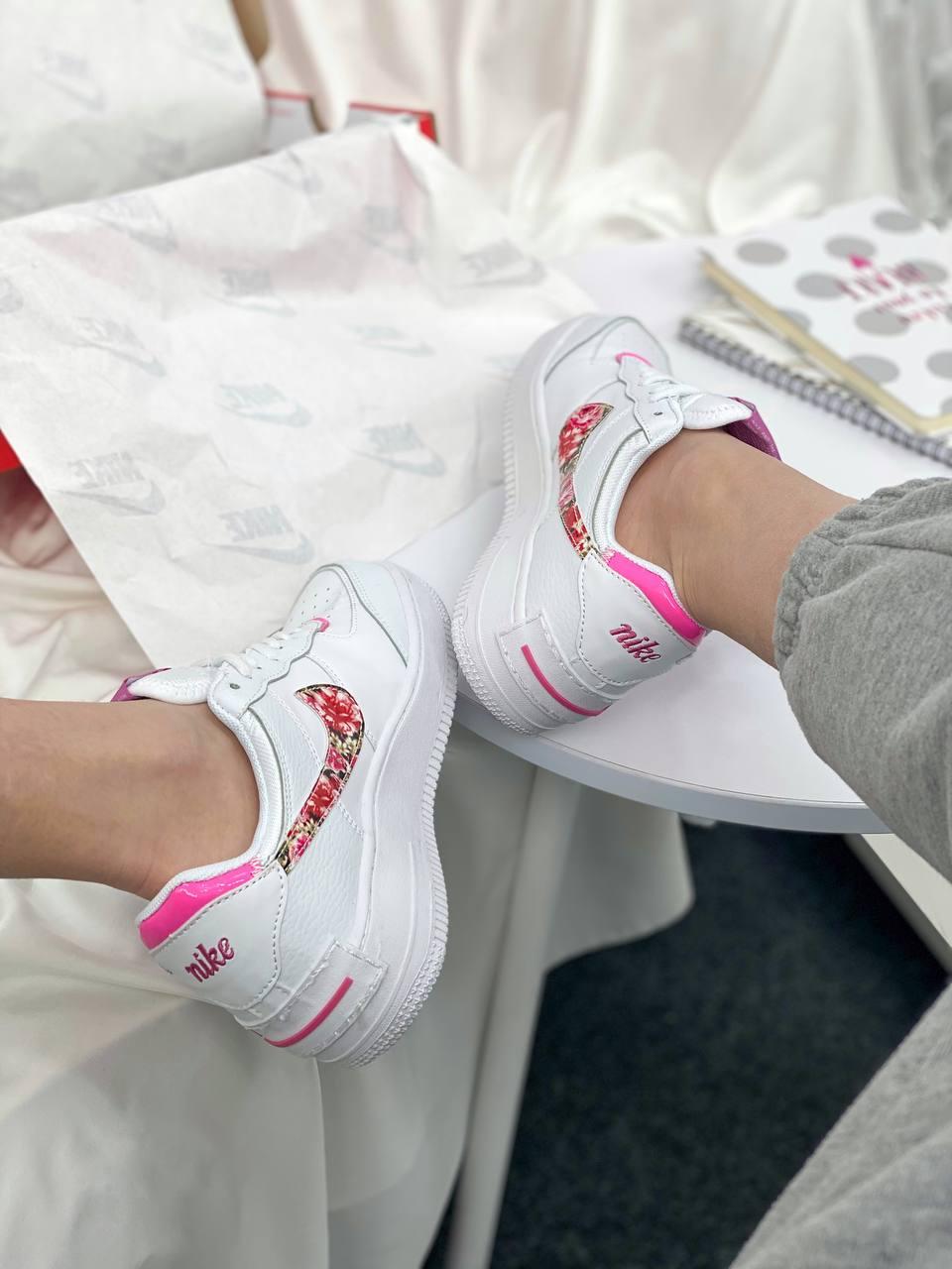 Nike Air Force 1 SHADOW White Pink 1