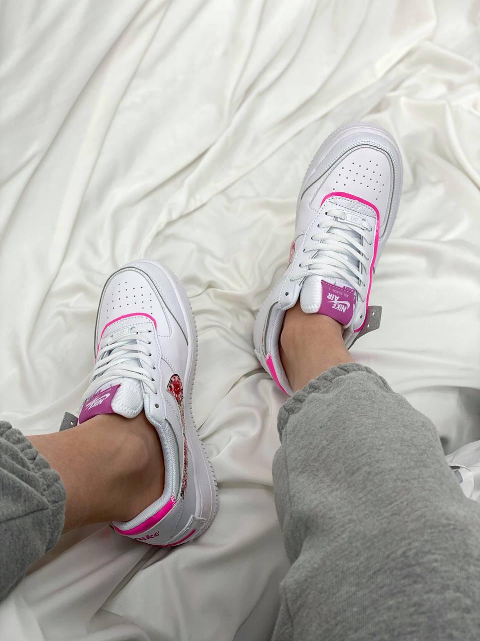 Nike Air Force 1 SHADOW White Pink 1
