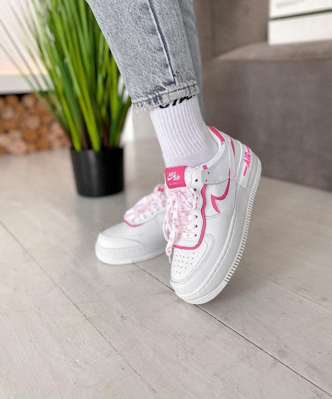 Nike Air Force 1 SHADOW Pink White 3