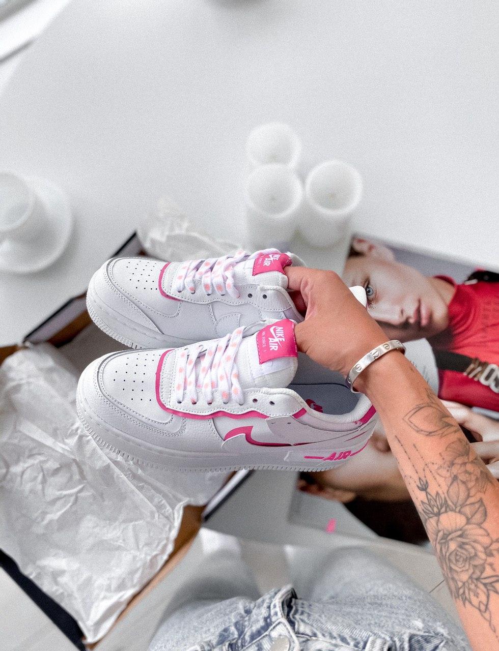 Nike Air Force 1 SHADOW Pink White 3
