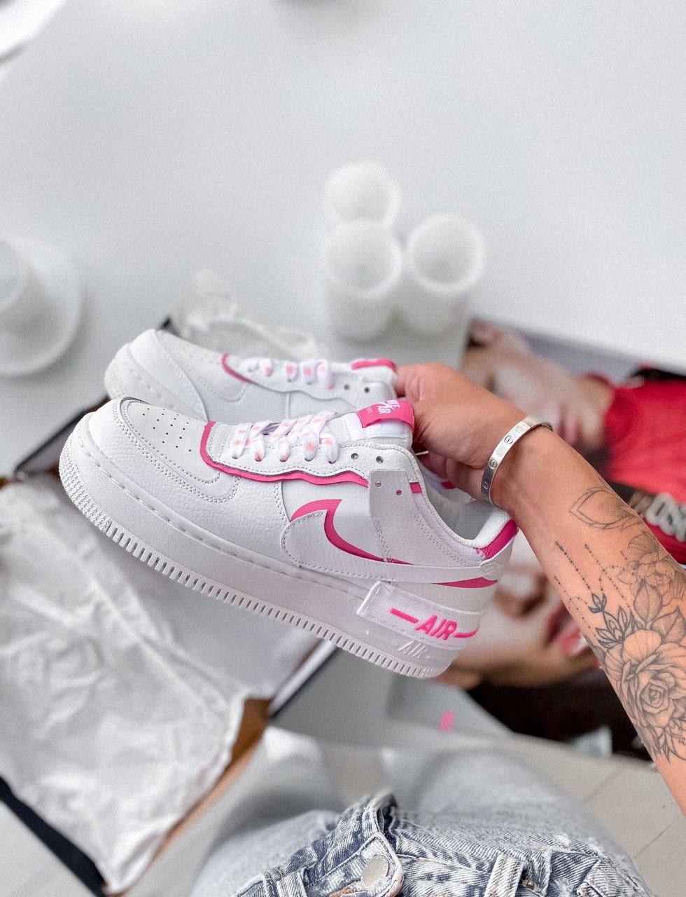 Nike Air Force 1 SHADOW Pink White 3