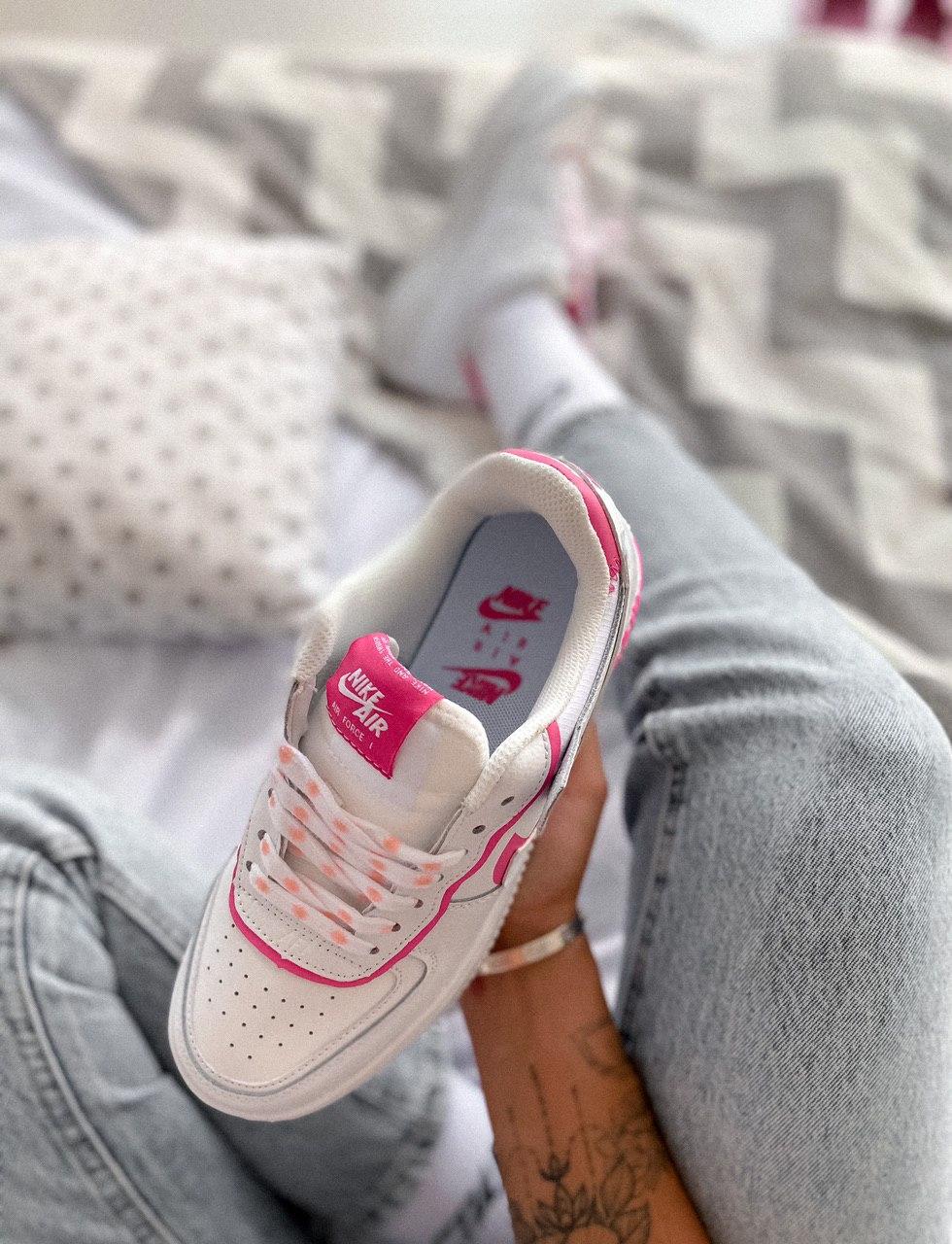 Nike Air Force 1 SHADOW Pink White 3