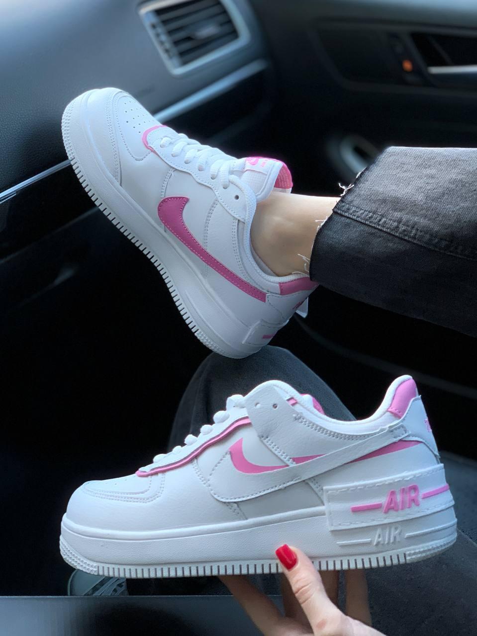 Nike Air Force 1 SHADOW Pink White 3