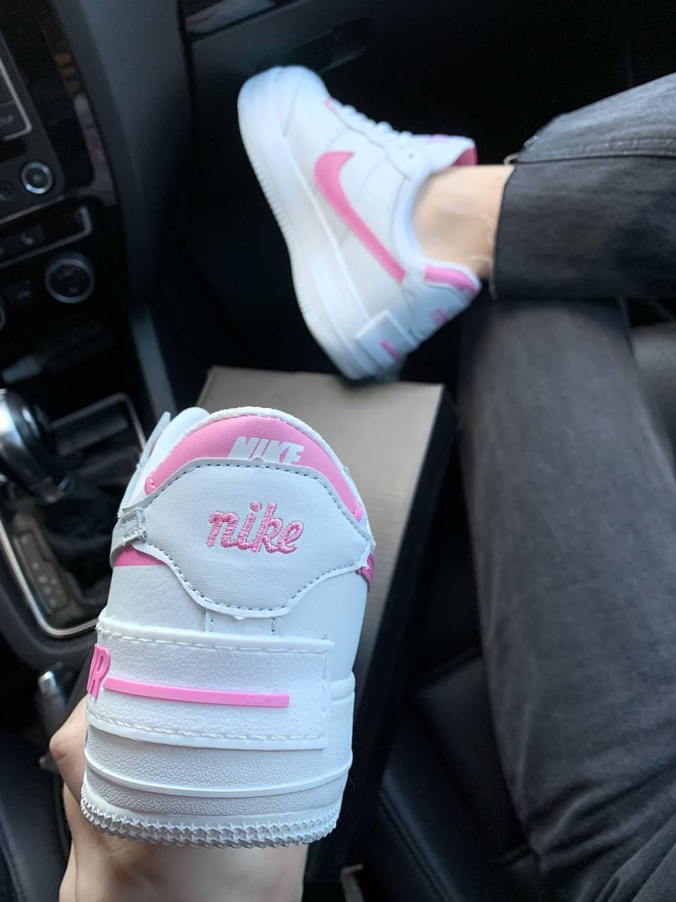 Nike Air Force 1 SHADOW Pink White 3