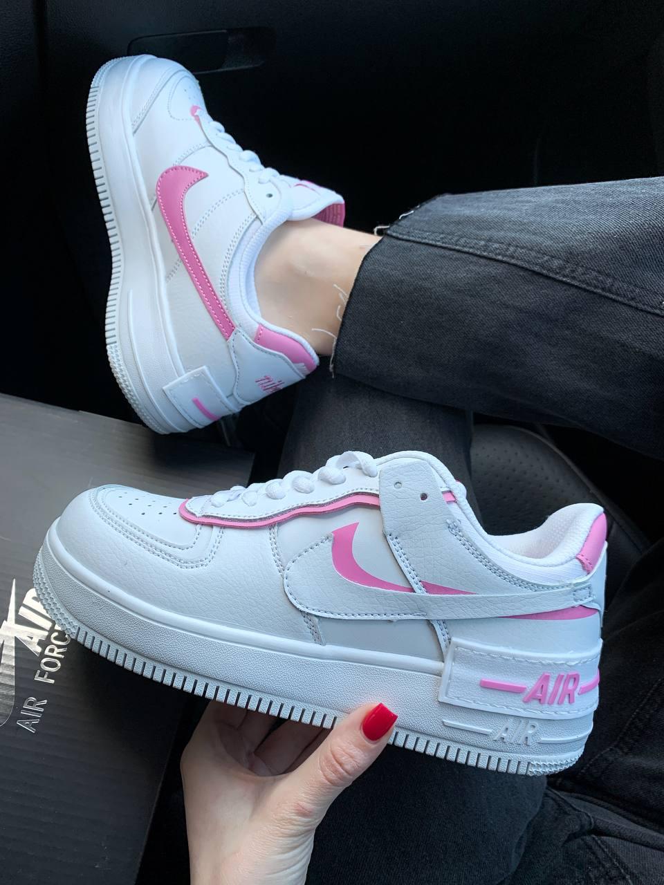 Nike Air Force 1 SHADOW Pink White 3