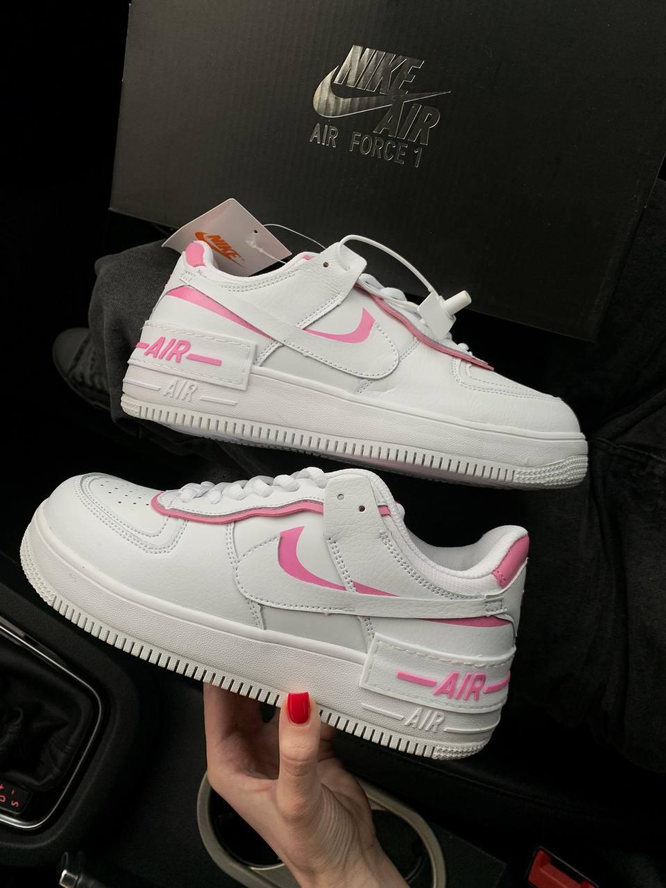 Nike Air Force 1 SHADOW Pink White 3