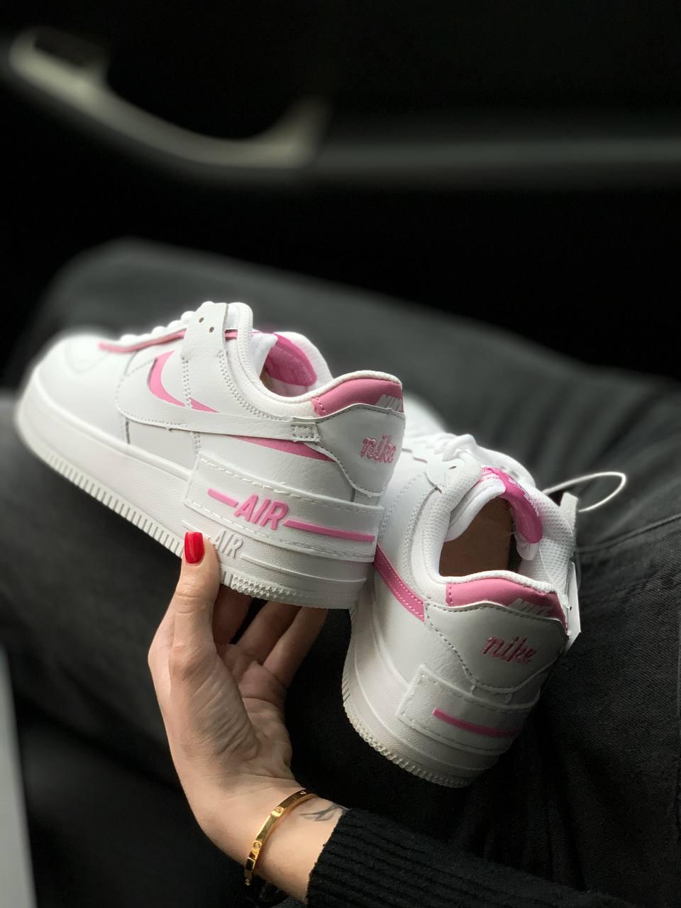 Nike Air Force 1 SHADOW Pink White 3
